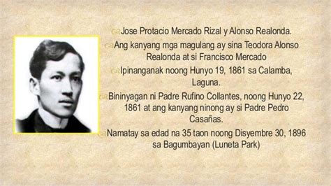 talambuhay ni rizal|sino si dr jose rizal.